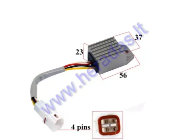 VOLTAGE REGULATOR RECTIFIER 4 PINS FOR MOTOCYCLE