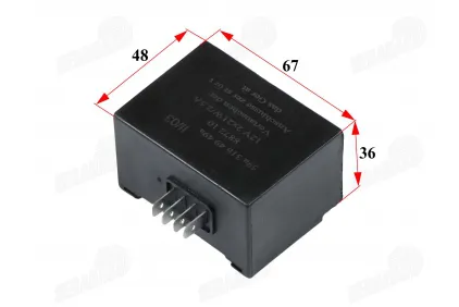 Voltage regulator (rectifier) 4 pins of motorcycle, scooter 12V 2x21W 2.5A SIMSON S51