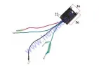 Įtampos reguliatorius (krovimo rėlė) 4 kontaktų Yamaha Outborad 40HP variklio 00-00SH643-13 6H2-8196
