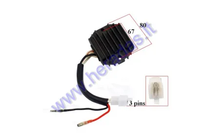 VOLTAGE REGULATOR 5 PIN (3+1+1) FOR ATV QUAD BIKE Yamaha 250-600cc YFM 350cc 4KB-81910-02-00