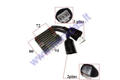 VOLTAGE REGULATOR (RECTIFIER) 3+2 PIN FOR MOTORCYCLE Honda CBR1000RR 04-05 31600-MEL-013