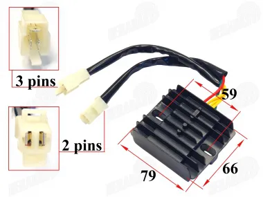 Voltage regulator (rectifier) 5 pins (3+2) SUZUKI GN 125