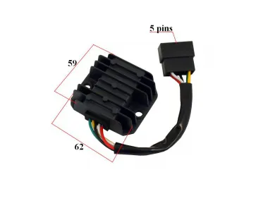 Įtampos reguliatorius (krovimo rėlė) 5 kont motorolerio Kymco,Malaguti 2T/4T 50-200cc