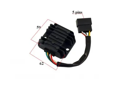 Voltage regulator (rectifier) 5 pin for scooter Kymco,Malaguti 2T/4T 50-200cc