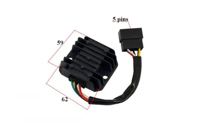 Įtampos reguliatorius (krovimo rėlė) 5 kont motorolerio Kymco,Malaguti 2T/4T 50-200cc
