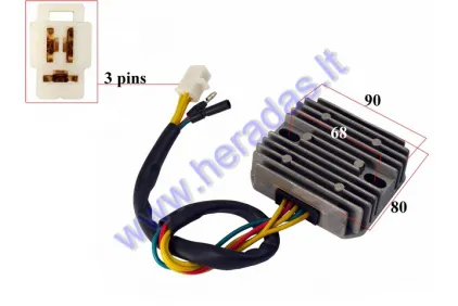 VOLTAGE REGULATOR 3+2 PIN FOR MOTOCYCLE Honda NX4 Falcon 31600-MCG-000