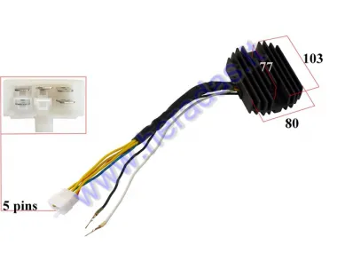 VOLTAGE REGULATOR (RECTIFIER) 7 pins (5+2) for motocycle Honda CB 350cc 500cc 750cc 31400-333-004