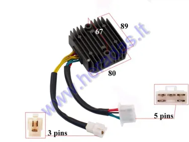 VOLTAGE REGULATOR (RECTIFIER) 5+3 PIN FOR motocycle Honda Dominator NX650 31600-MY2-621