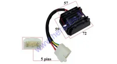 Voltage regulator (rectifier) 5 pin ATV 125/150cc