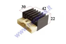 Voltage regulator rectifier for scooter