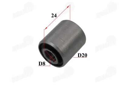 Įvorė motorolerio, ATV keturračio motociklo 20x8x24  20/8/24