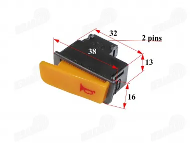 Jungiklis signalas 2pin motorolerio, skuterio tinka FLASH50