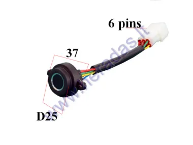 Switch starter-finger reader for electric scooter ROBO