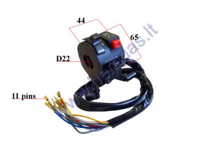 HANDLEBAR SWITCH ASSEMBLY FOR QUAD BIKE LIGHT/INDICATOR/ON/OFF 7+4