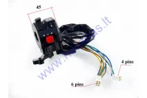 Handlebar switch assembly for quad bike lights