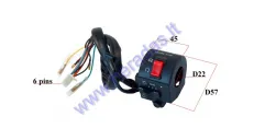 HANDLEBAR SWITCH ASSEMBLY FOR ATV QUAD BIKE LIGHTS/ENGINE STOP/STARTER RIGHT SIDE 6+4+2PIN