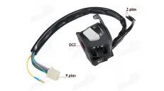 Switch assembly for scooter, moped 9+2+1PIN left side, ROMET ZETKA 124