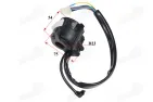 Switch assembly for scooter, moped 9+2+1PIN left side, ROMET ZETKA 124