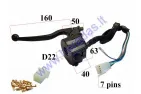 HANDLEBAR SWITCH ASSEMBLY FOR SCOOTER LIGHTS/SIGNAL/TURN LIGHTS, WITH HANDLEBAR 7+1PIN