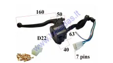 HANDLEBAR SWITCH ASSEMBLY FOR SCOOTER LIGHTS/SIGNAL/TURN LIGHTS, WITH HANDLEBAR 7+1PIN