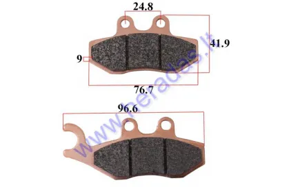 Kaladėlės stabdžių Aprilia, derbi, Gilera, Keeway, Peugeot, Piaggio, Vespa TRW SRM