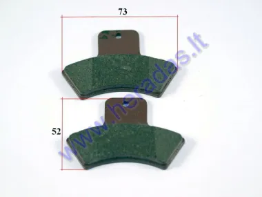 Brake pads for ATV quad bike