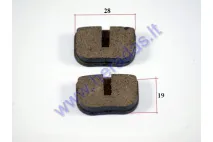 Brake pads for ATV quad bike