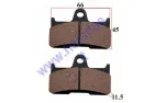 BRAKE PADS FOR ATV QUAD BIKE Yamaha, CF MOTO, Goes NHC