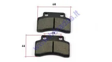 Brake pads for ATV quad bike