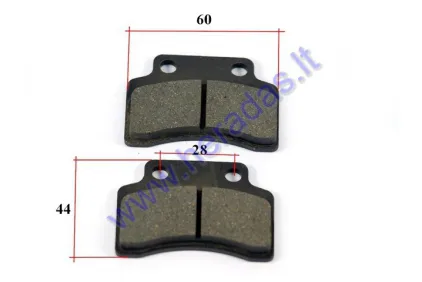 Brake pads for ATV quad bike