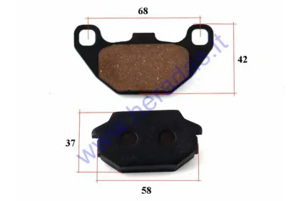 Brake pads for ATV quad bike