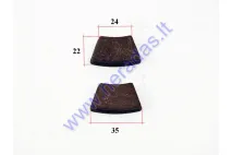 Brake pads for ATV quad bike