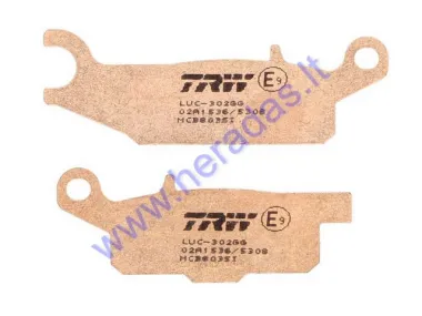 Brake pads E mark for ATV quad bike YAMAHA YFM 250/550/700 2006-2018
