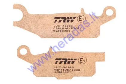 Brake pads E mark for ATV quad bike YAMAHA YFM 250/550/700 2006-2018