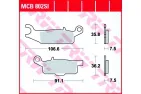 Kaladėlės stabdžių E žymėjimas ATV keturračio YAMAHA YFM 250/550/700 2006-2018