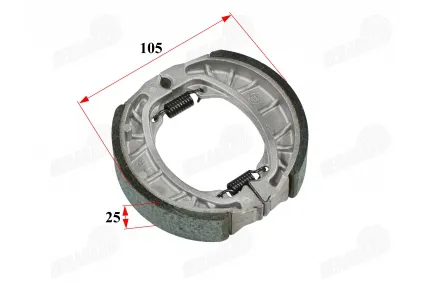 Rear brake pads for motorcycle, scooter fits RUBI50 FLASH50