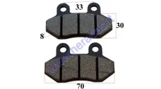 Brake pads for ATV quad bike, motocycle