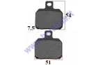 Brake pads for motorcycle APRILIA, MBK, Piaggio, Rieju, KTM, Yamaha