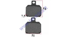 Brake pads for motorcycle APRILIA, MBK, Piaggio, Rieju, KTM, Yamaha