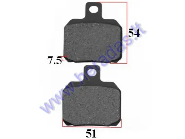 Brake pads for motorcycle APRILIA, MBK, Piaggio, Rieju, KTM, Yamaha