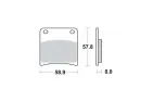 Brake pads for motorcycle KAWASAKI Z, Z / ZG  SUZUKI GSX, VX 500-1300 1979-1997