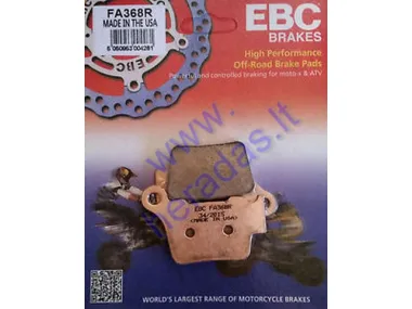 Brake pads for motorcycle KTM EXC 530,525 FA368R