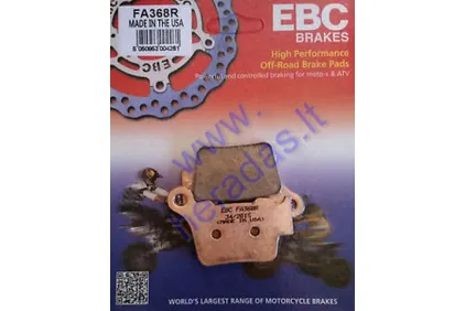 Brake pads for motorcycle KTM EXC 530,525 FA368R