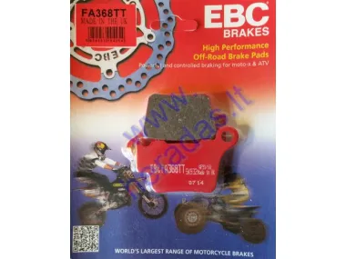 Brake pads for motorcycle KTM EXC 530,525 FA368TT   MCB743