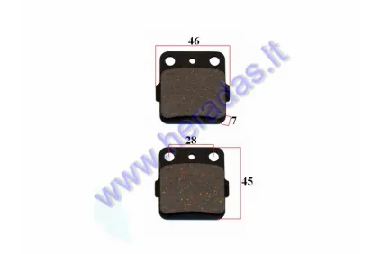 BRAKE PADS FOR MOTORCYCLE Yamaha Grizzly