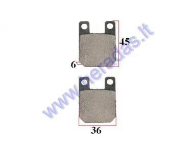 Brake pads for scooter Aprilia, Gilera, Malaguti, Peugeot