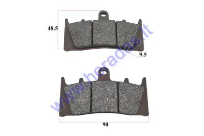 FRONT BRAKE PADS FOR MOTORCYCLE KAWASAKI ZX-6/7/9R NINJA, ZX12R, SUZUKI GSX-R 750/1000/1100, GSX-R 1300 HAYABUSA