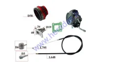 CARBURETOR FOR ATV QUAD BIKE 50cc 2-SROKE, AIR FILTER, CABEL, TUNING