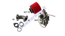 CARBURETOR FOR QUAD BIKE 110-140cc SET PZ26 ANALOGUE CBF33041