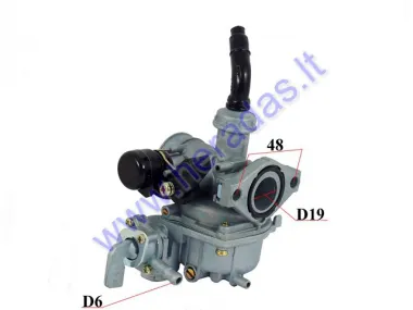Carburetor for quad bike with 110cc engine PZ19 With fuel tap
